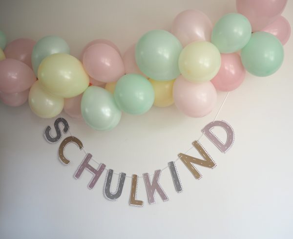 Ballongirlande pastell